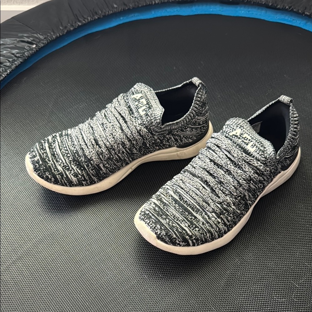 APL Black and White Knit Sneakers